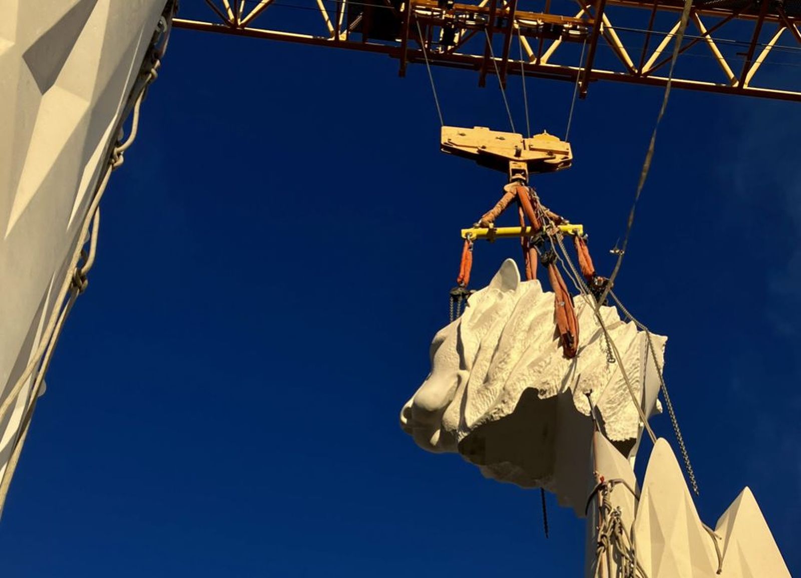 Instalación de una de las piezas