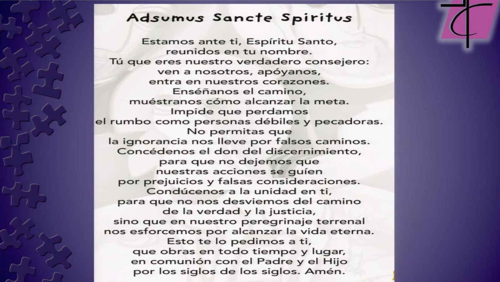 Sínodo oración
