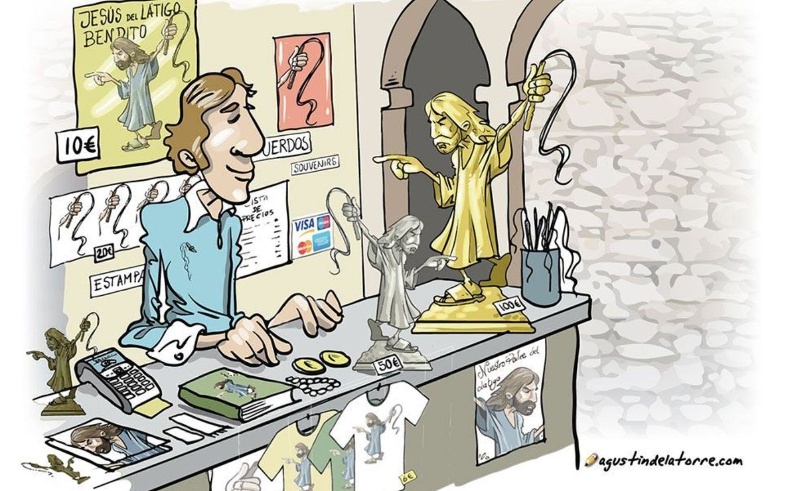 Jesús de Nazaret, indignado