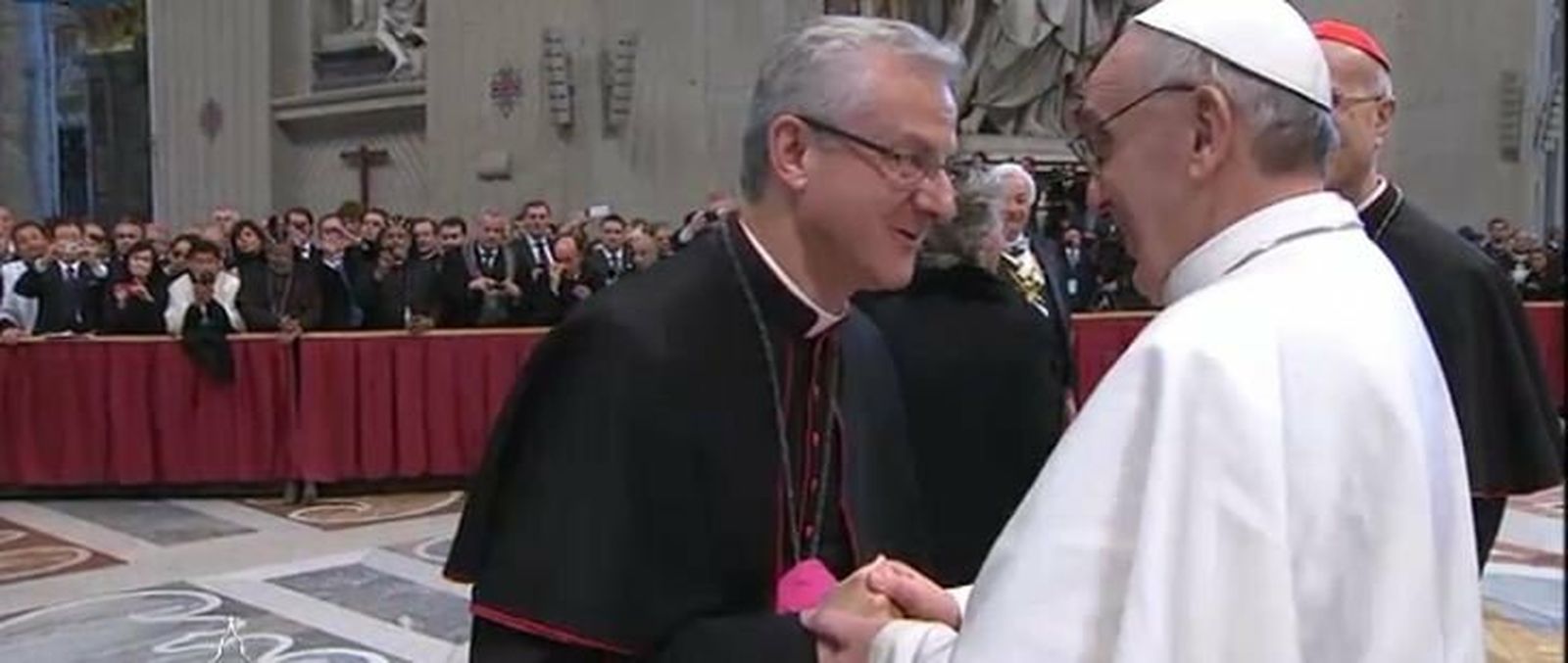 Monseñor Vives, copríncipe de Andorra, con Francisco