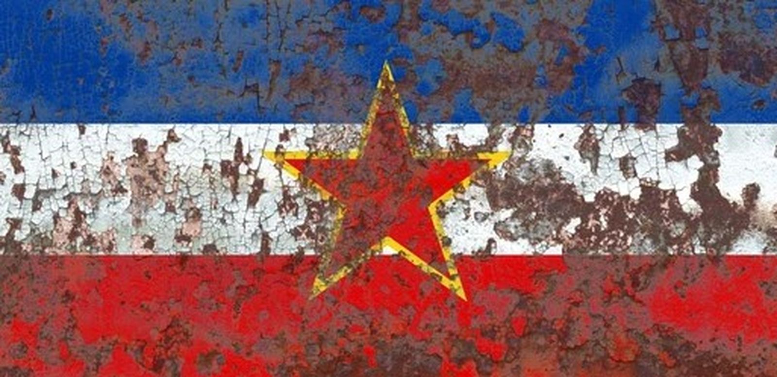 Bandera de la desintegrada Yugoslavia