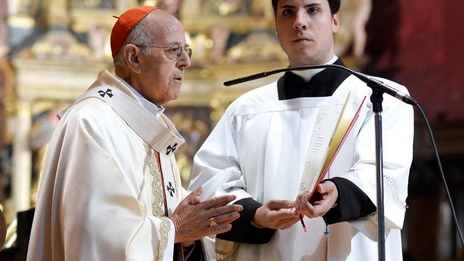 Ricardo Blázquez, durante la misa crismal