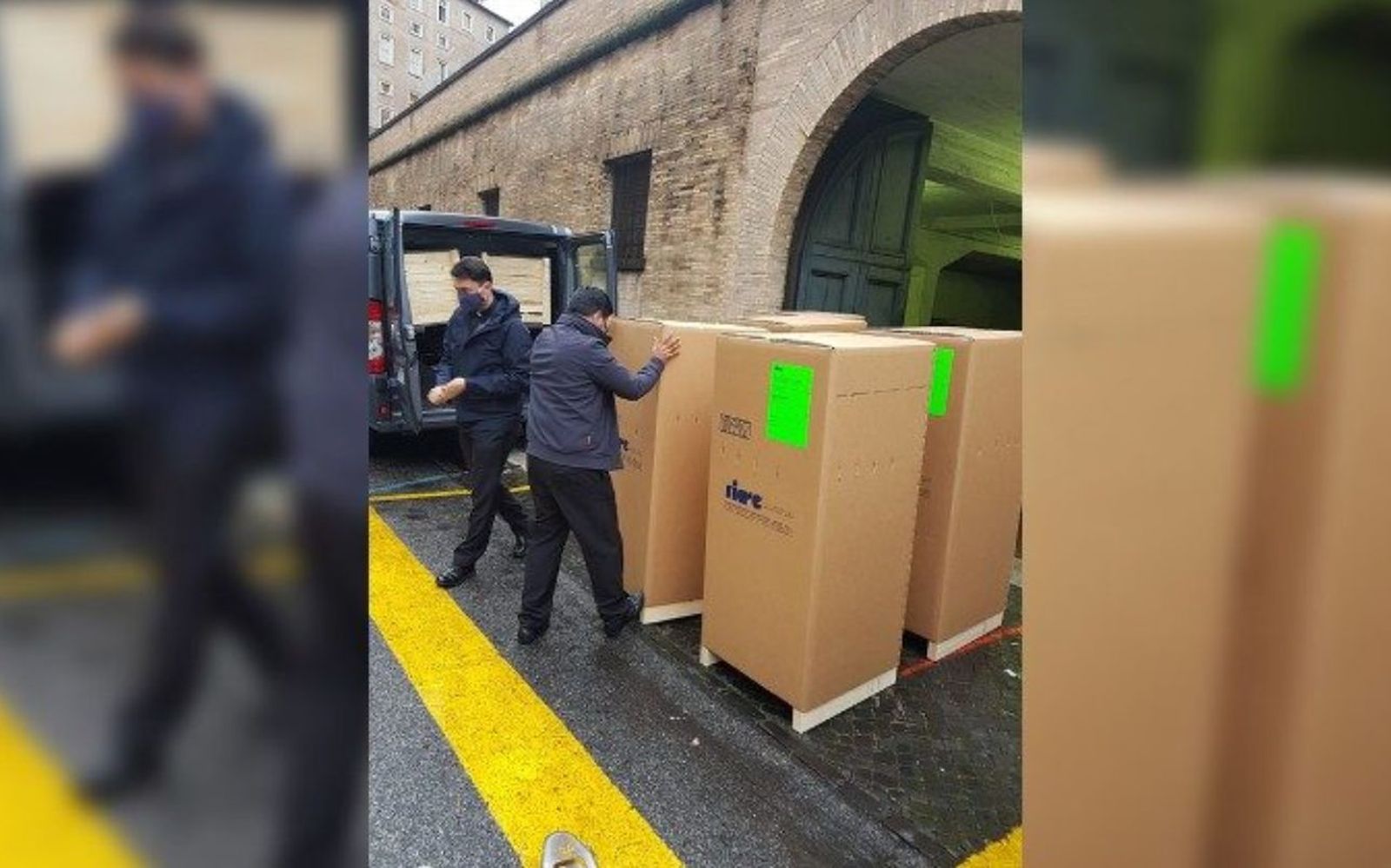 Respiradores donados por Francisco por San Jorge