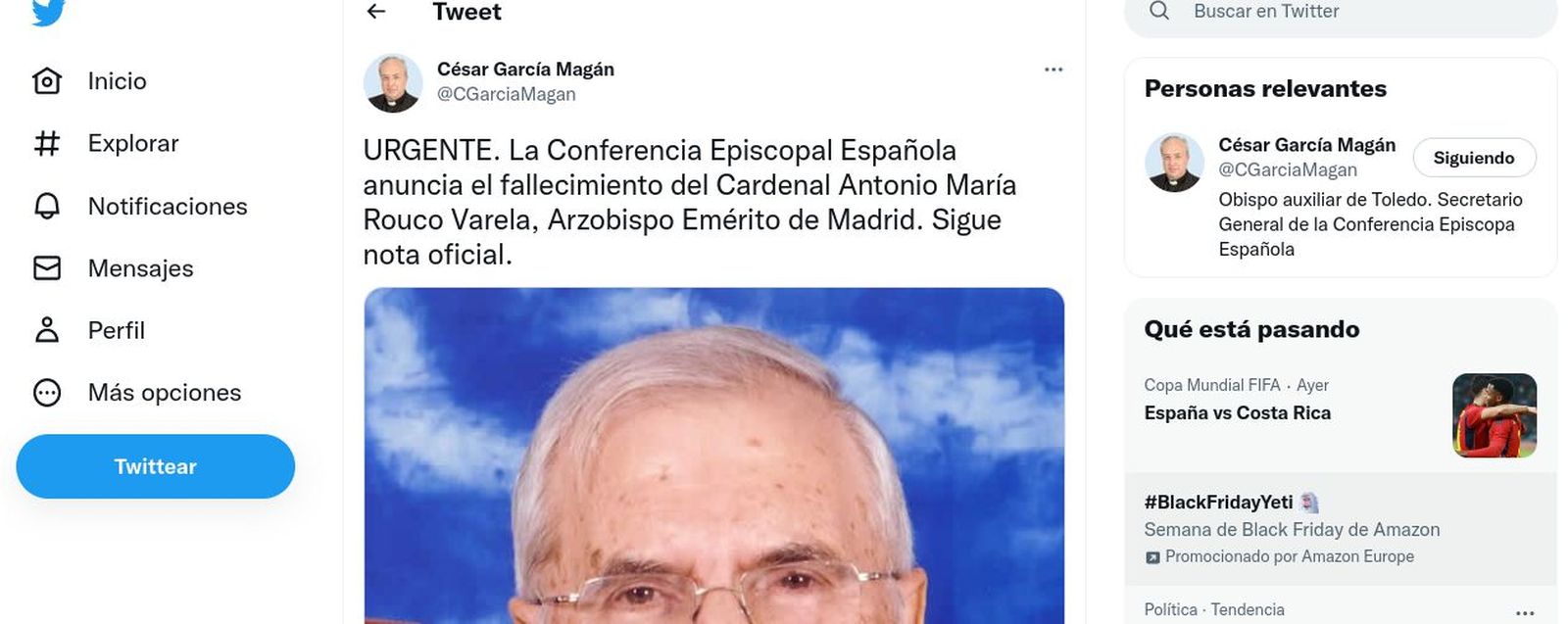 La cuenta 'fake' de García Magán