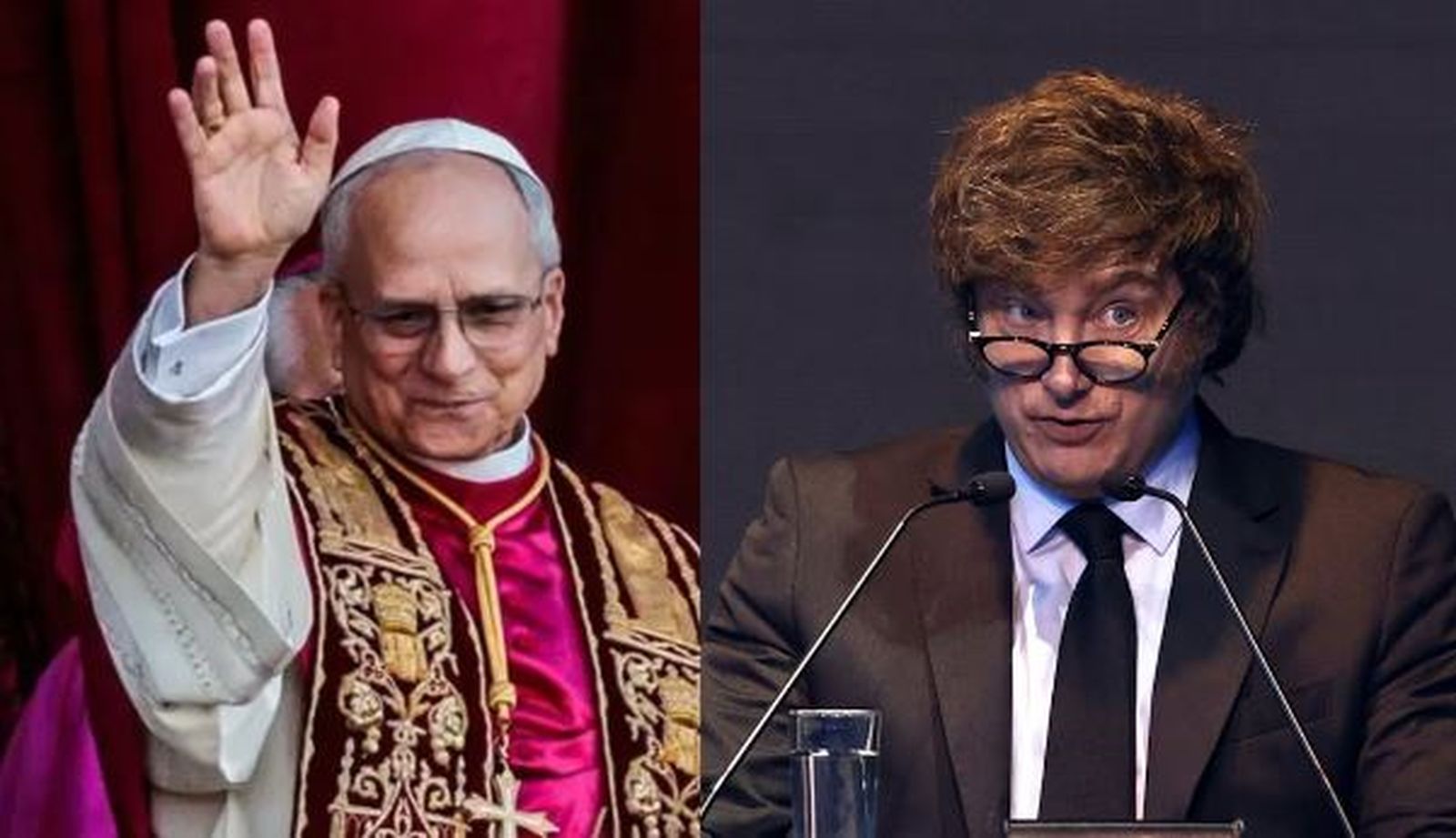 León XIV y Javier Milei