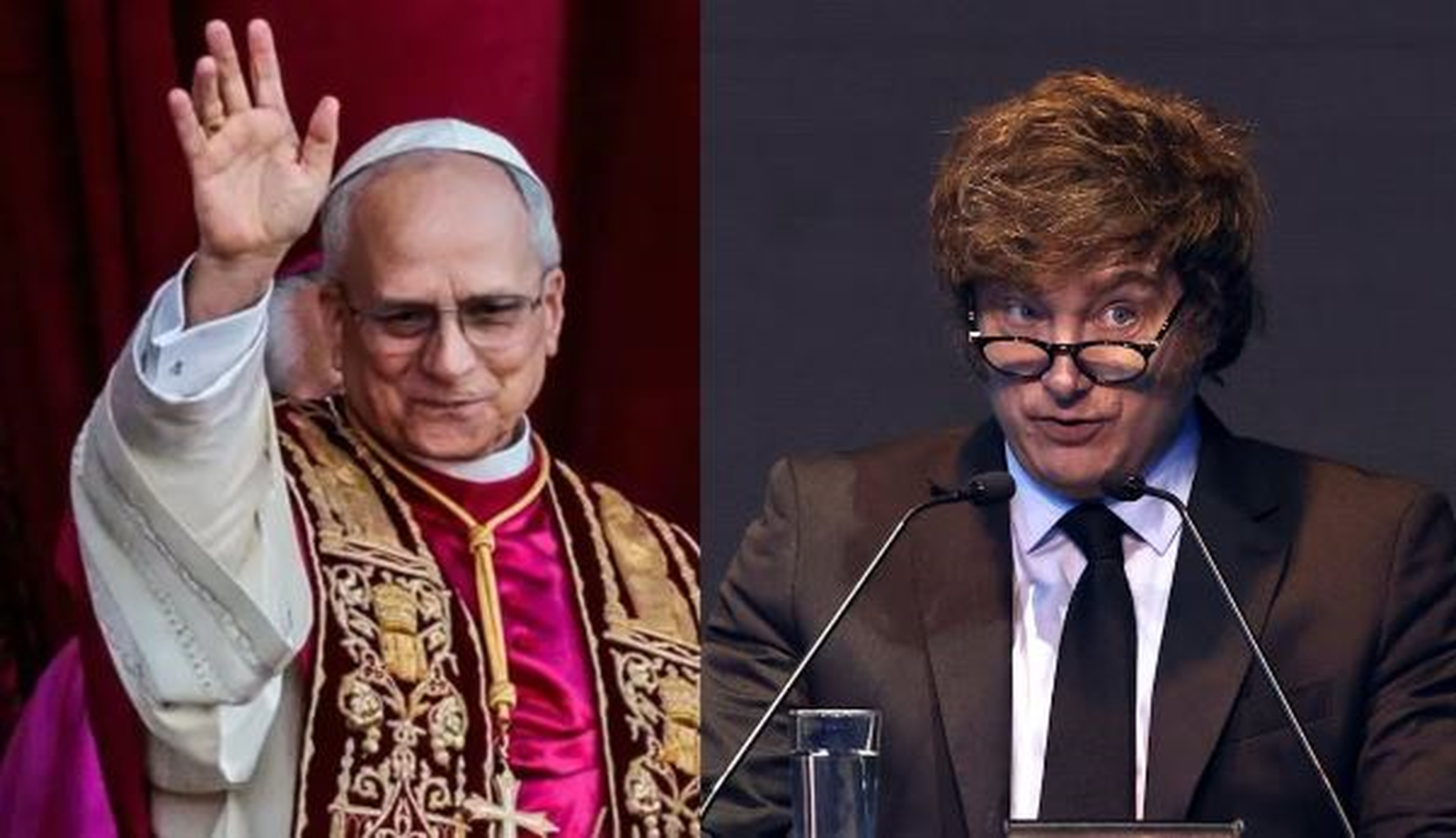 León XIV y Javier Milei