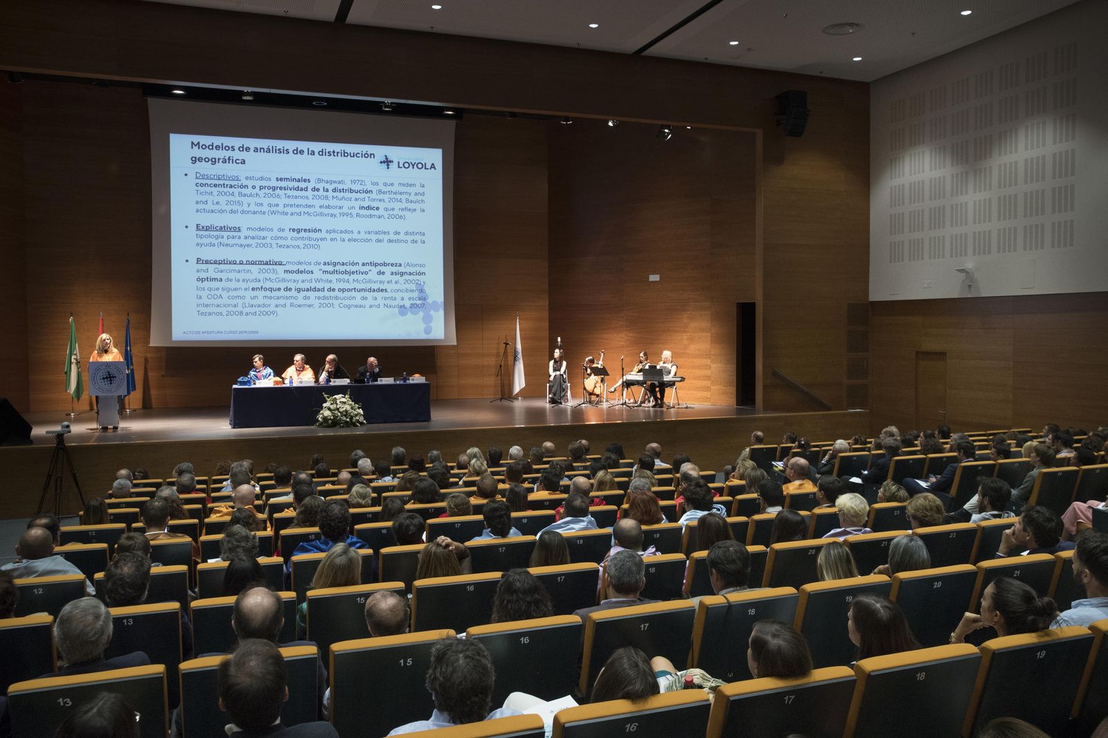 Mercedes Torres, durante la lección inaugural