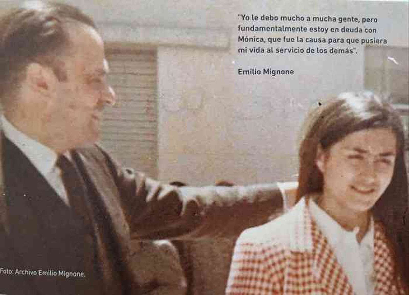 Emilio y Mónica Mignone