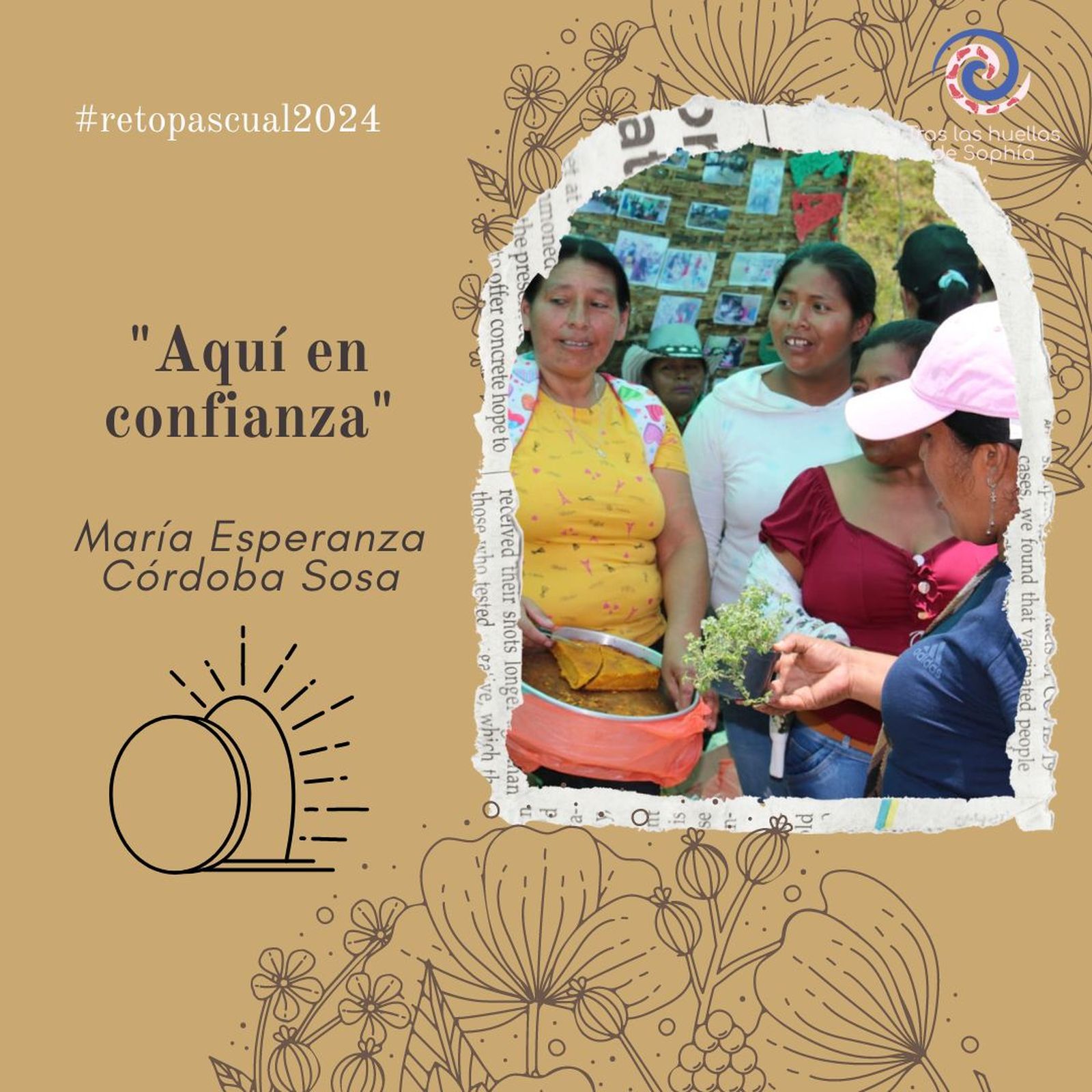 "Aquí en confianza"