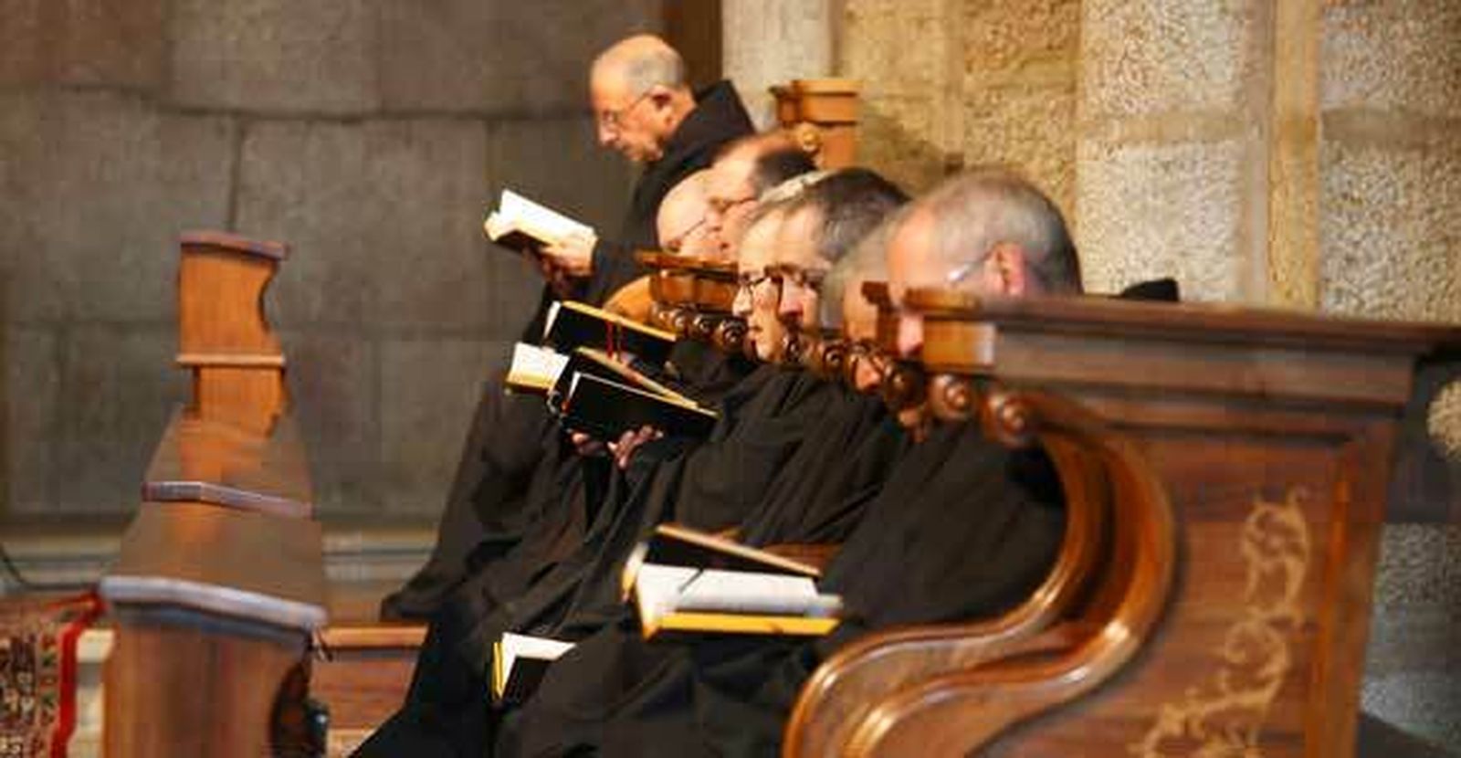 Monjes en Santo Domingo de Silos