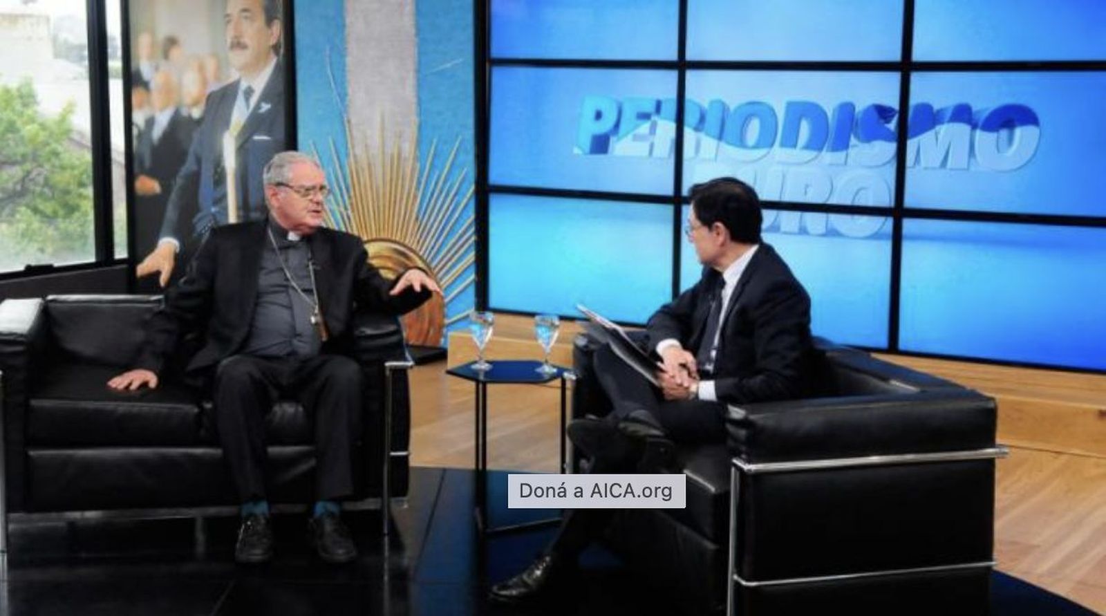 Oscar Ojea, durante la entrevista