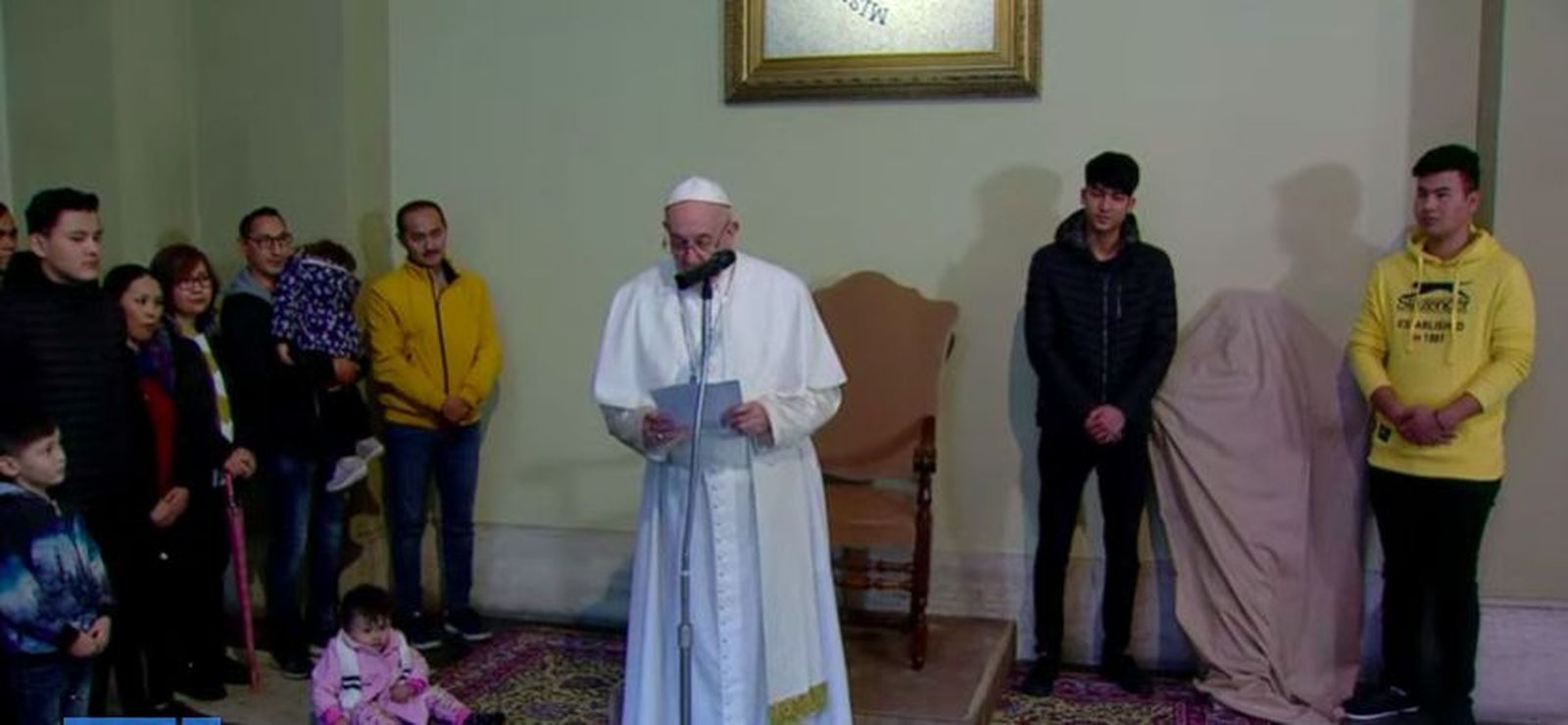 Discurso del Papa a los refugiados