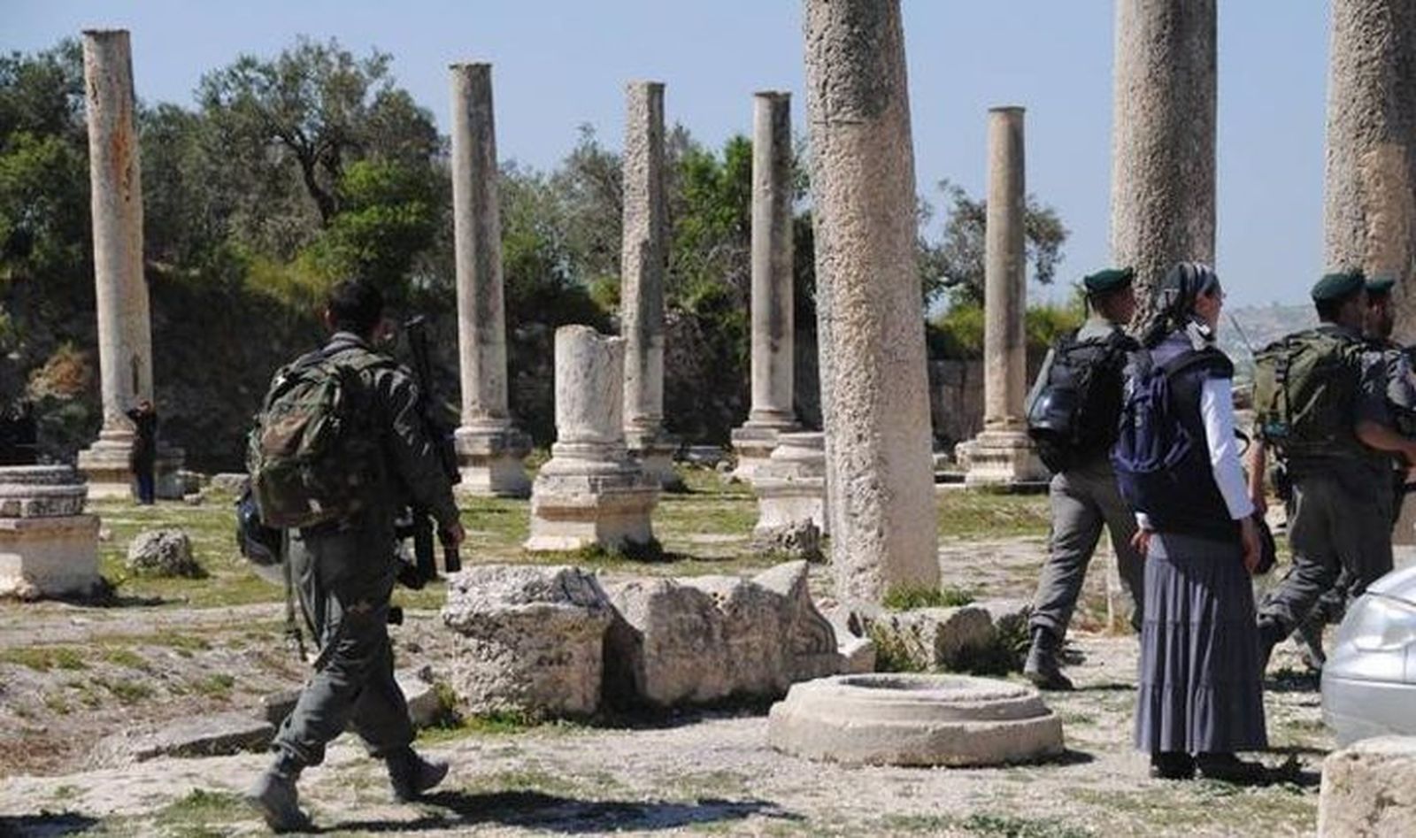 Colonos en el yacimiento arqueológico de Sebastia (2024)