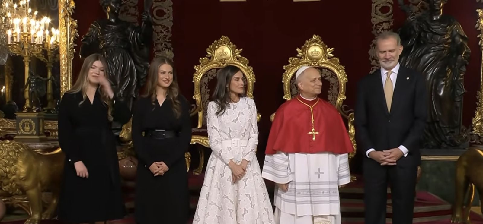 Primer discurso del Papa con los Reyes