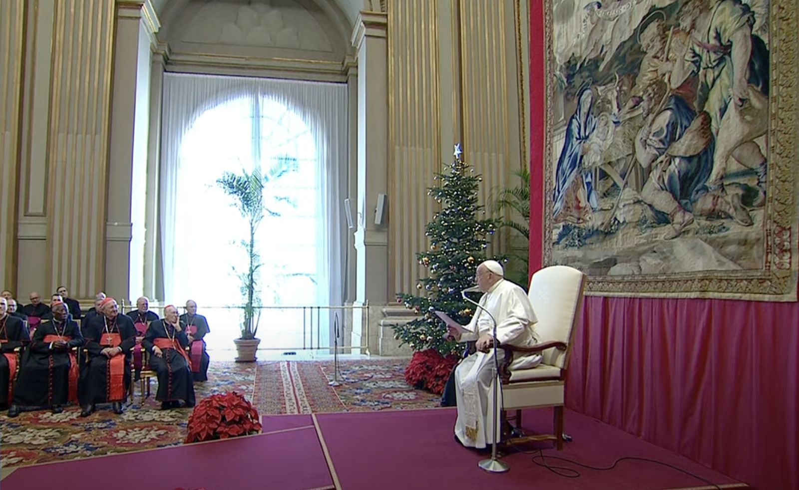 Francisco, en su discurso a la Curia vaticana