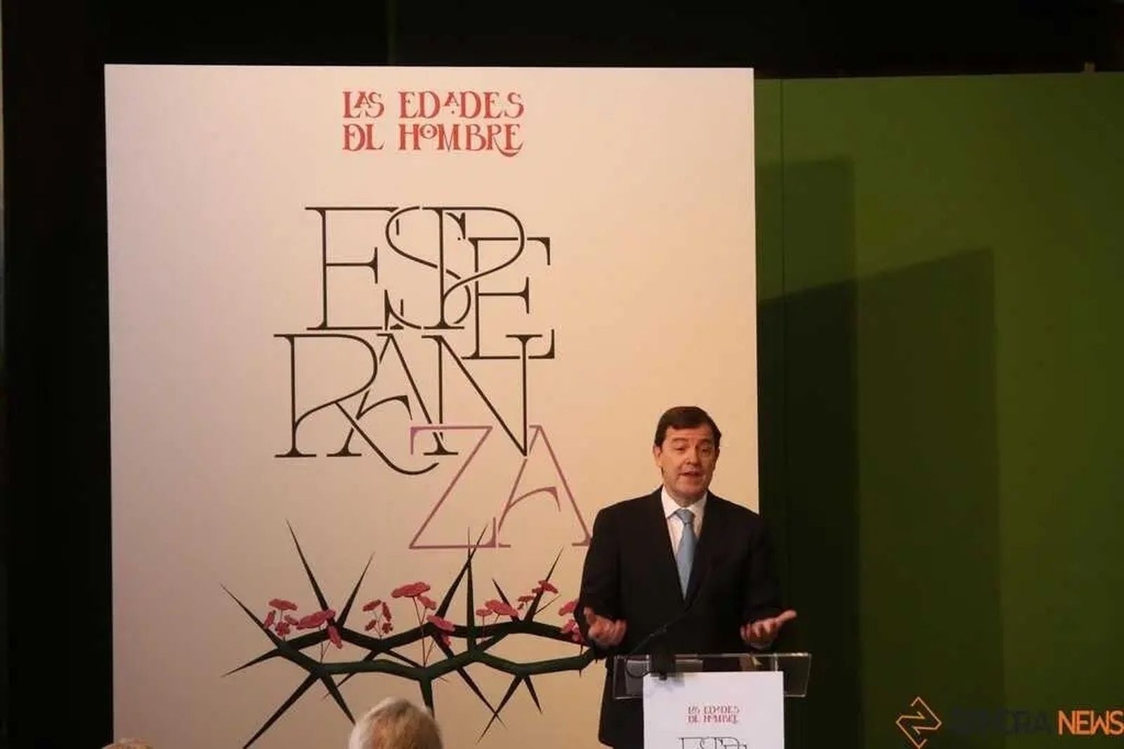 Mañueco durante la inauguración de 'Esperanza' en Zamora