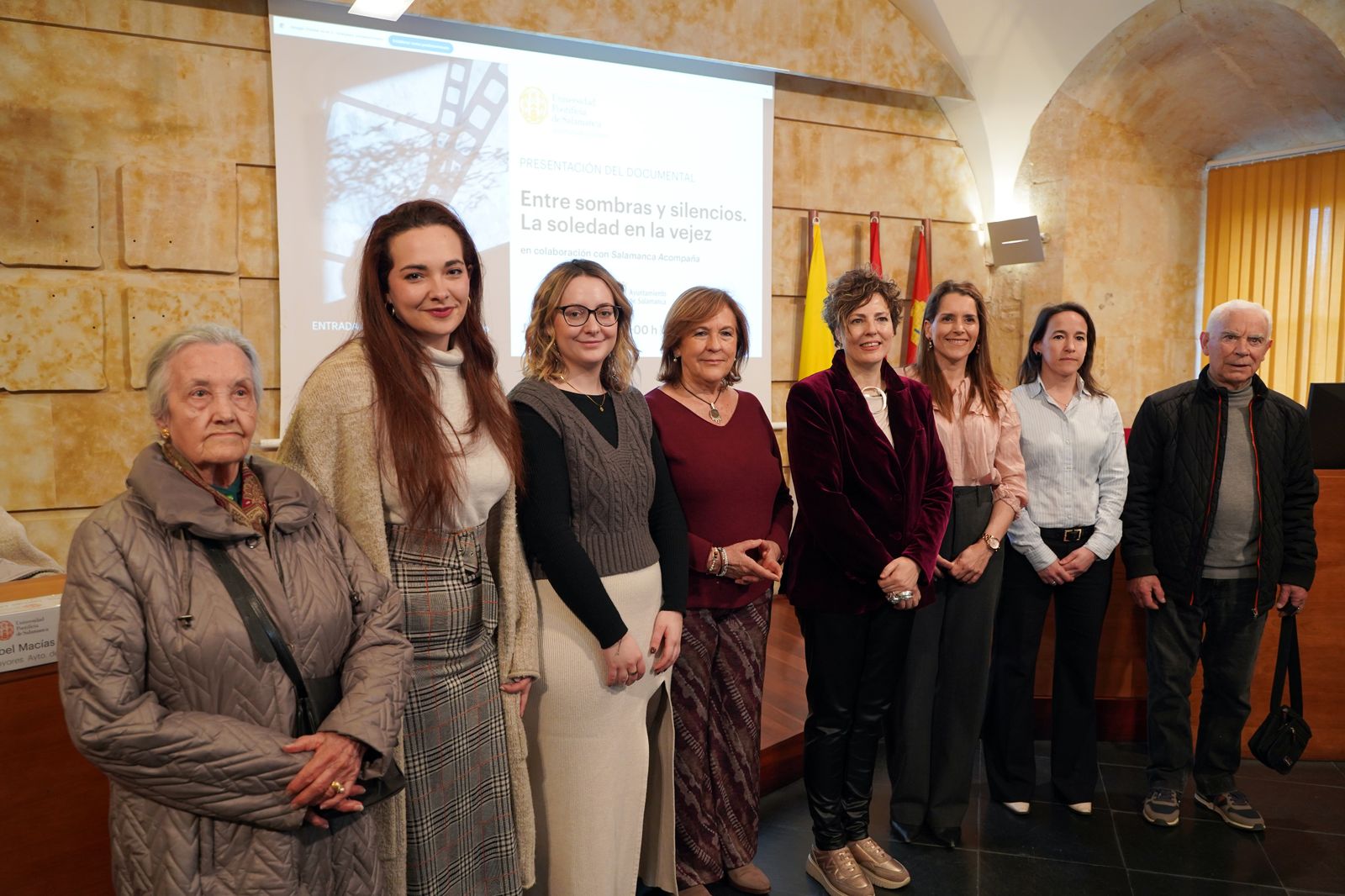 Presentación en la UPSA del documental 'Entre sombras y silencios. La soledad de la vejez'
