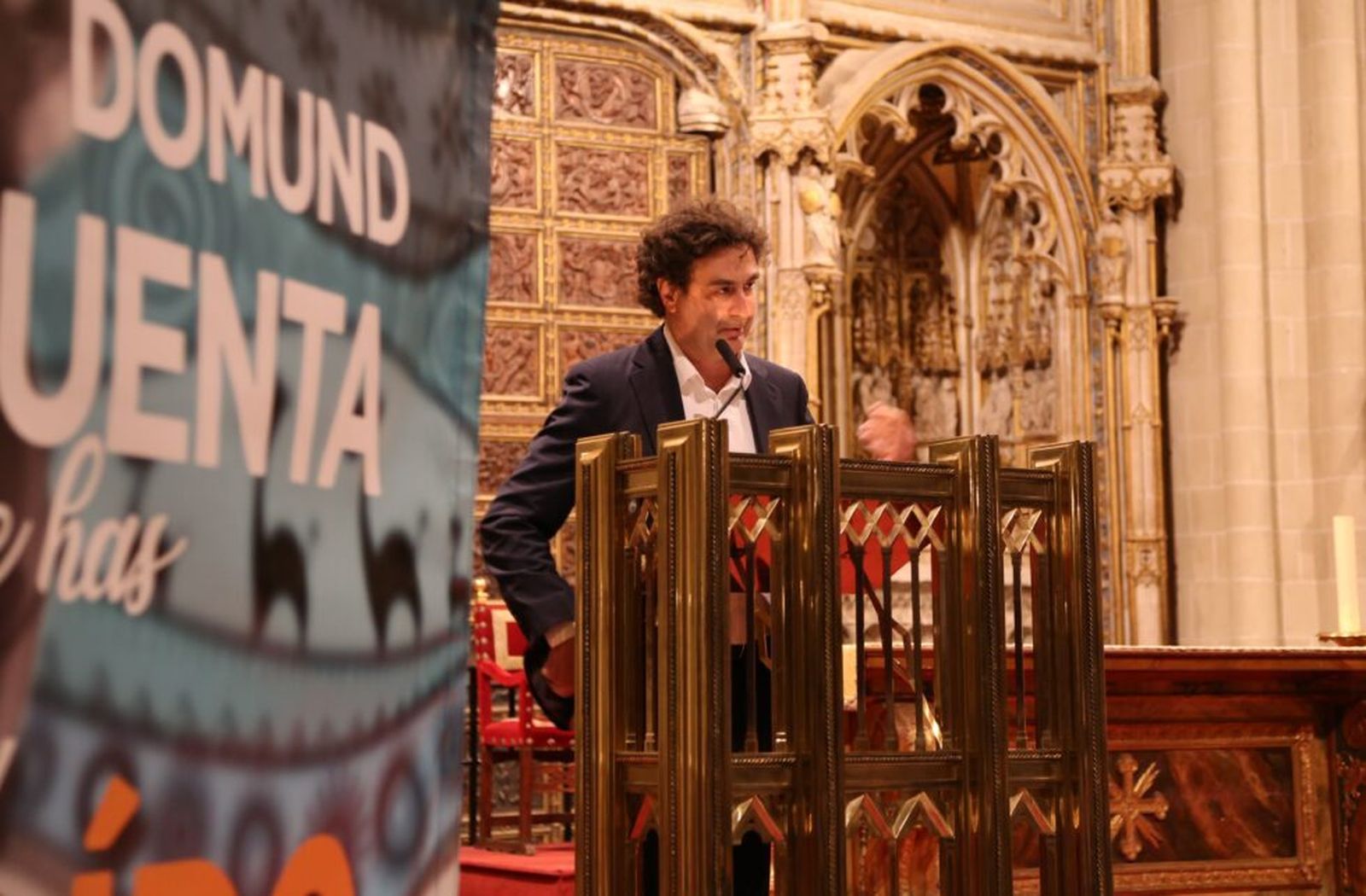 Pepe Rodríguez, durante el pregón del Domund 2021.