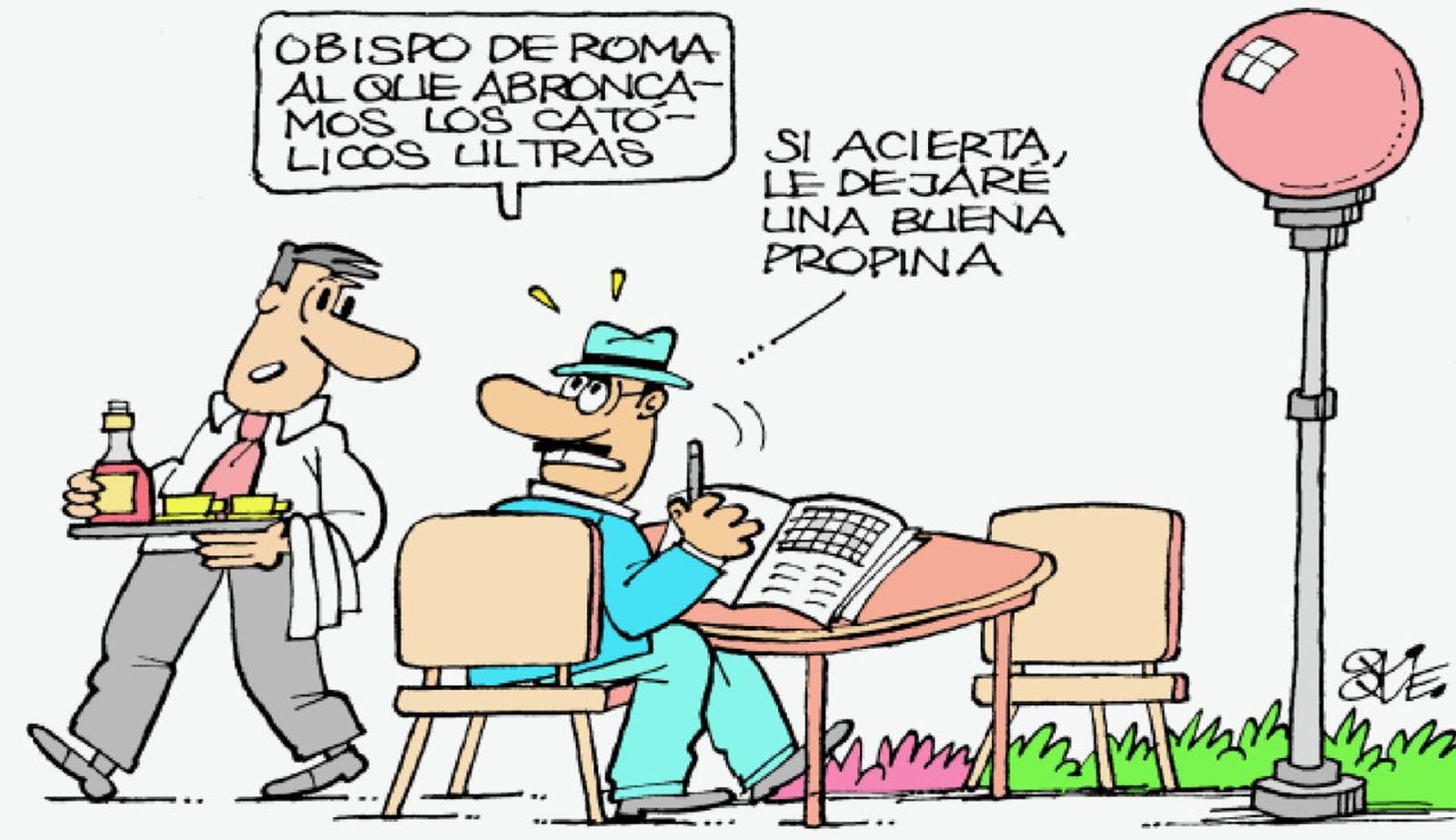 Una de las viñetas de Quique