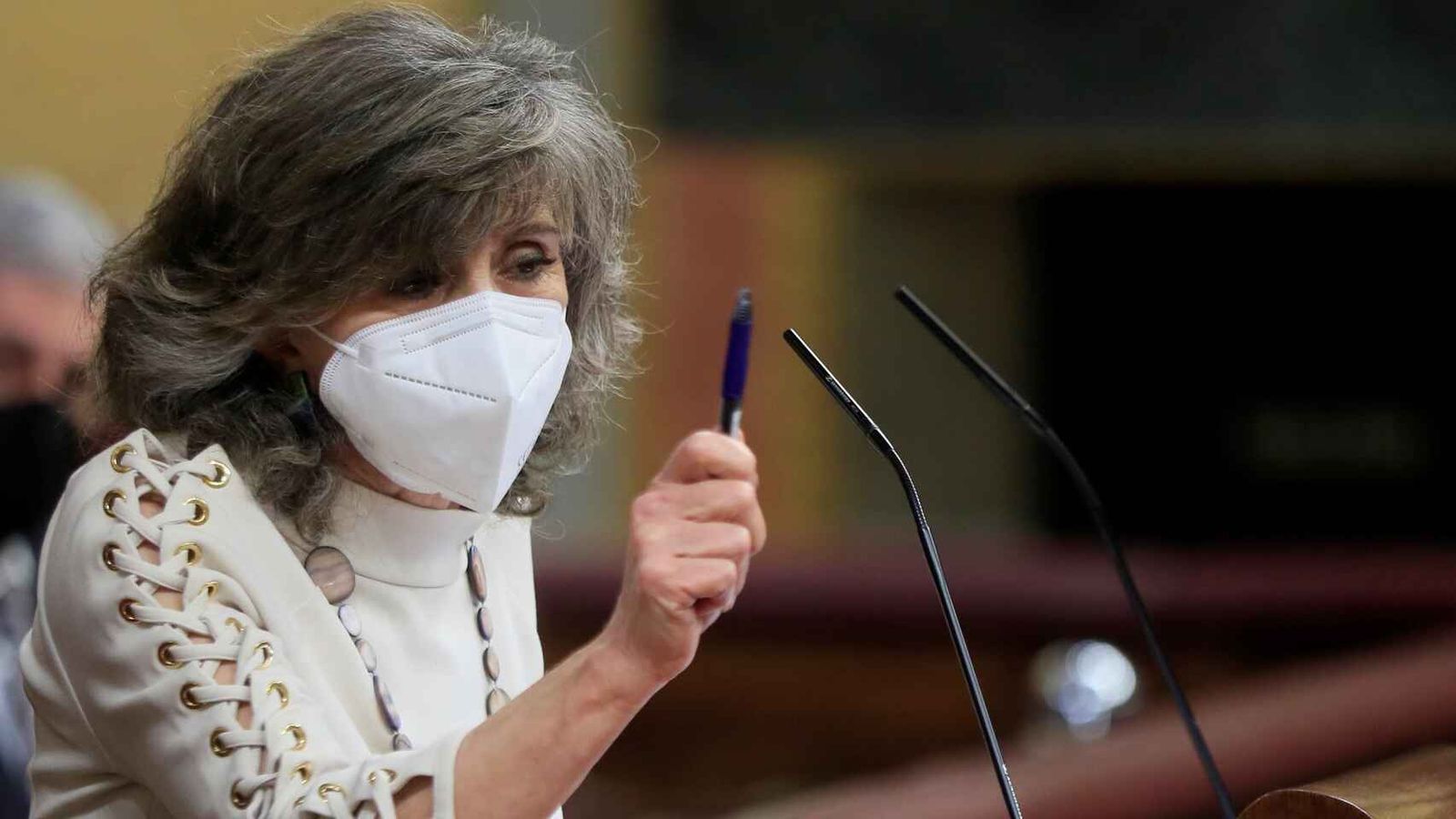 Carcedo, defendiendo la ley en el Congreso