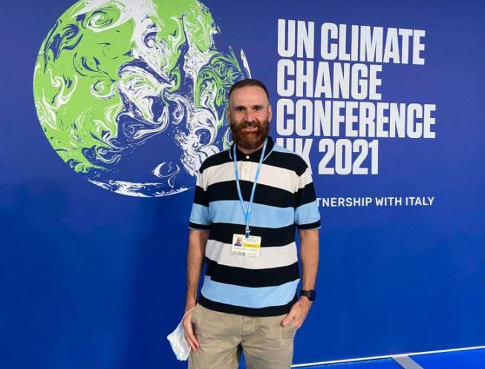 Eduardo Agosta, en la COP26 de Glasgow