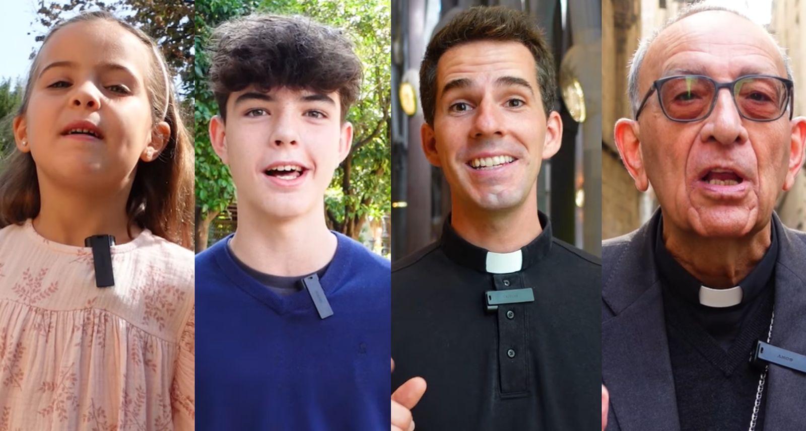 Algunos rostros que aparecen en el vídeo