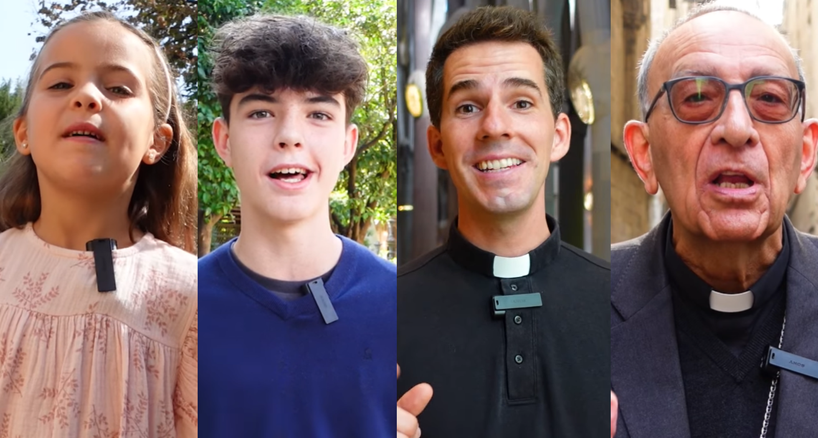 Algunos rostros que aparecen en el vídeo