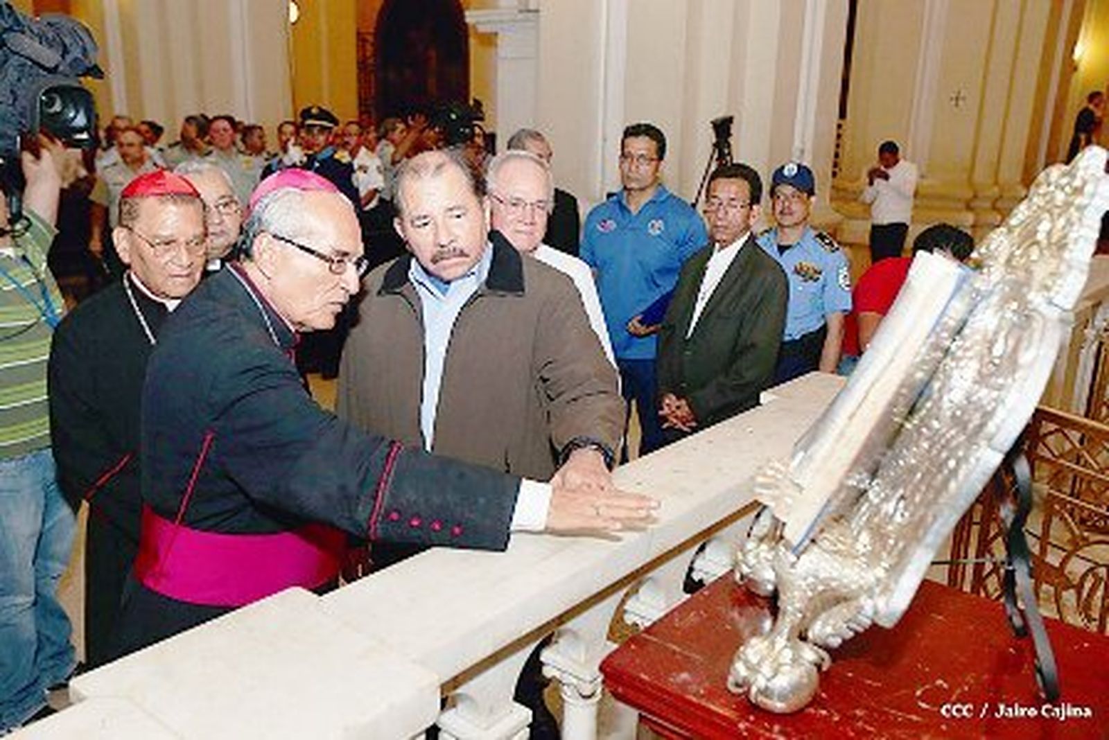 Bosco Vivas, con Daniel Ortega