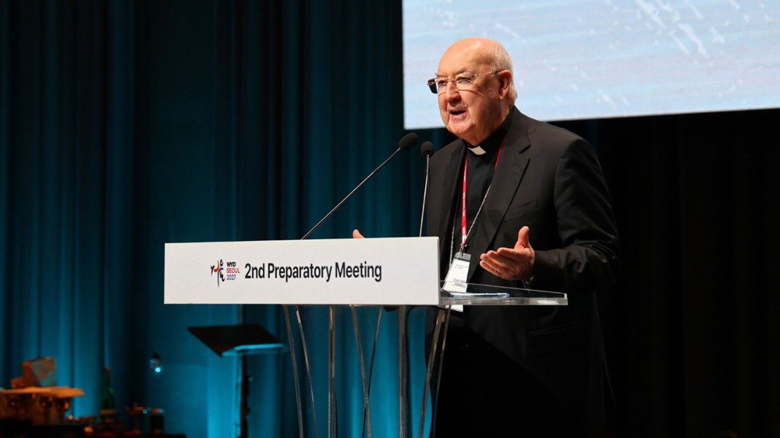 El cardenal Farrell, en Incheon, Corea