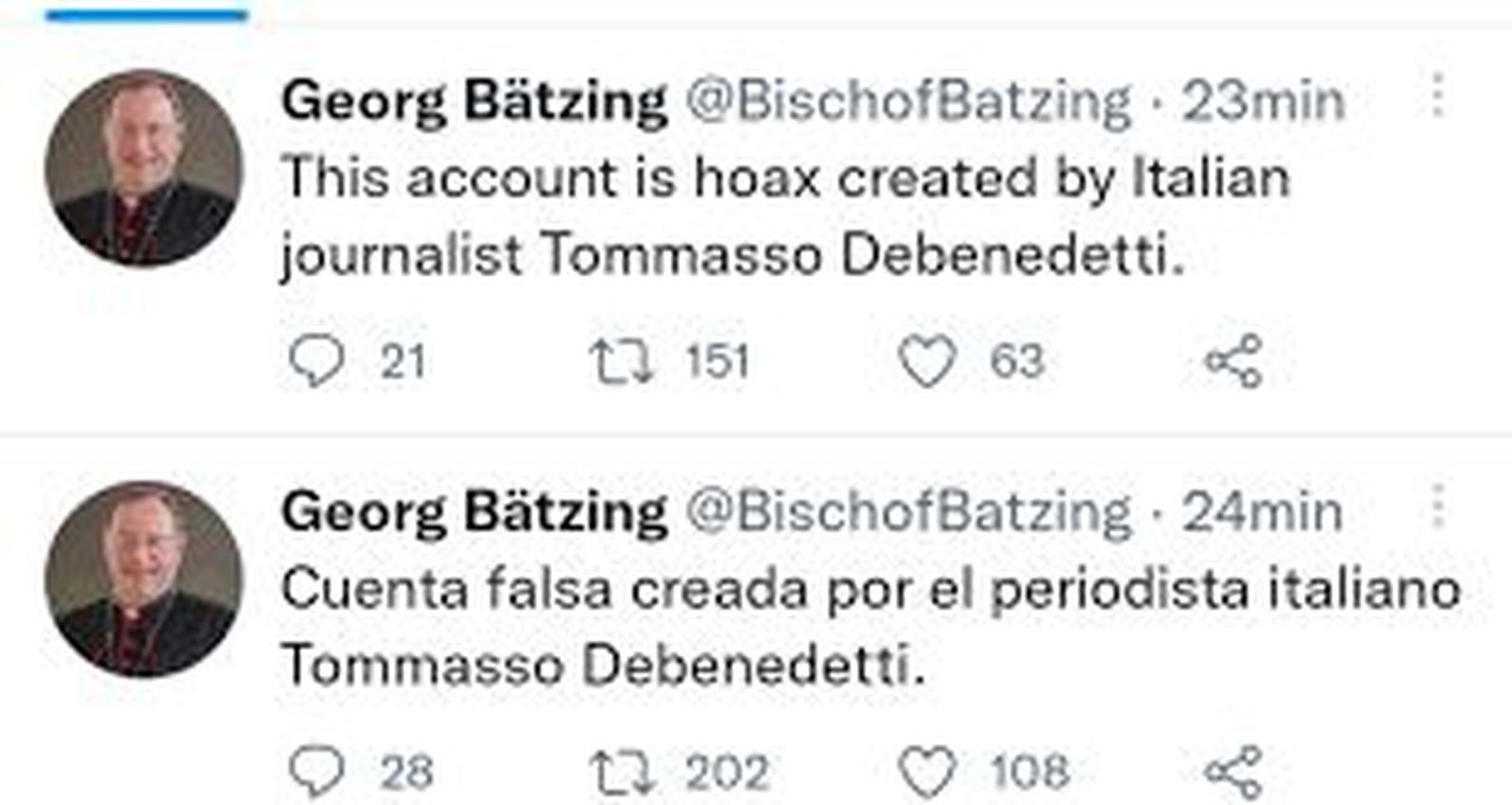 captura de la fake muerte benedicto xvi. jpg