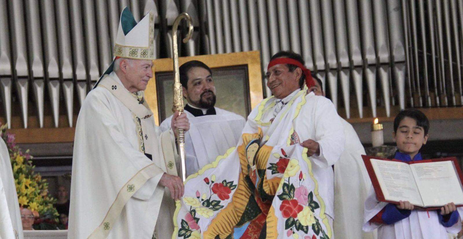 Cardenal Aguiar, en la fiesta de la Virgen de Guadalupe
