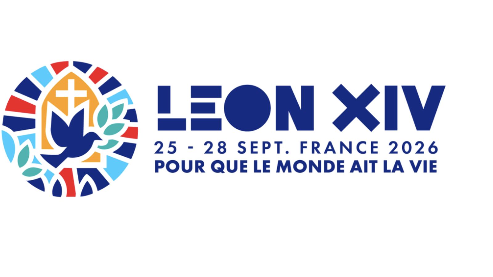 Logo del viaje del Papa a Francia