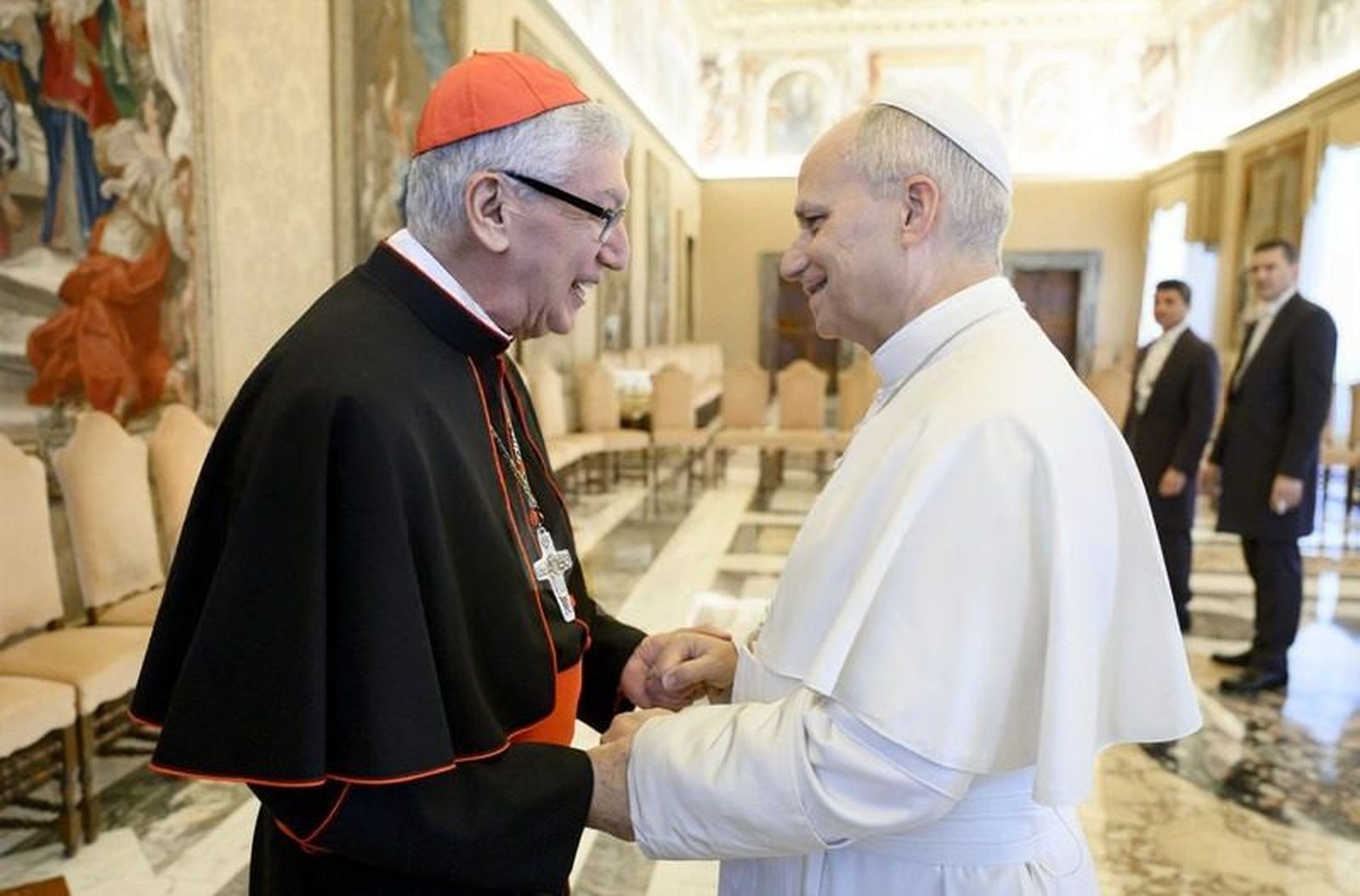 Castillo, con el Papa León