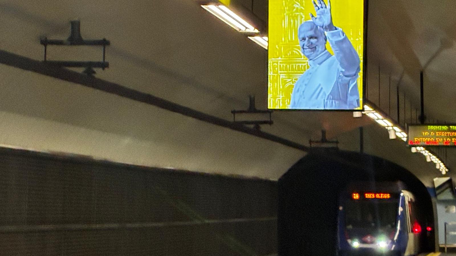 El Papa, en el Metro de Madrid