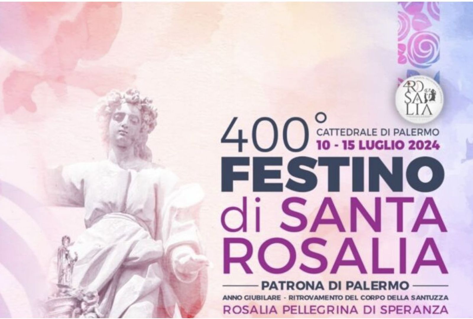 Cartel conmemorativo del 4º centenario de Santa Rosalía