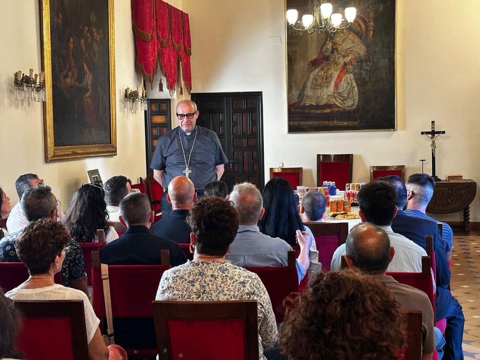 Visita al obispo de Málaga