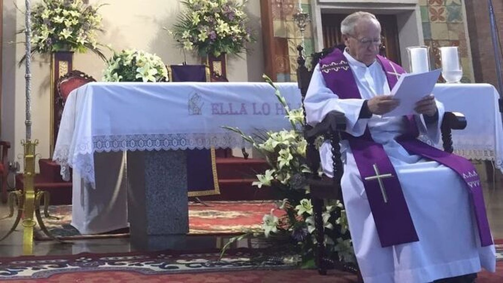 Antonio Rodríguez Lucena, en misa