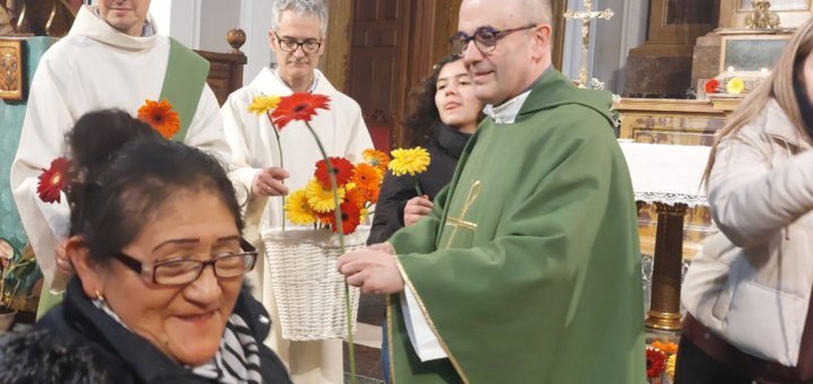 Recuerdo de Modesta y otros fallecidos, en la iglesia de las Maravillas de Madrid