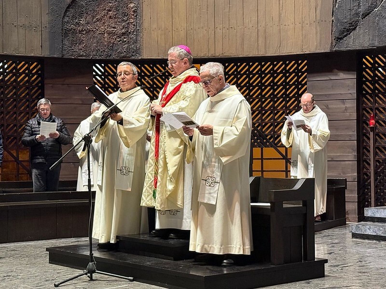Fernando Prado, en el santuario de Aránzazu