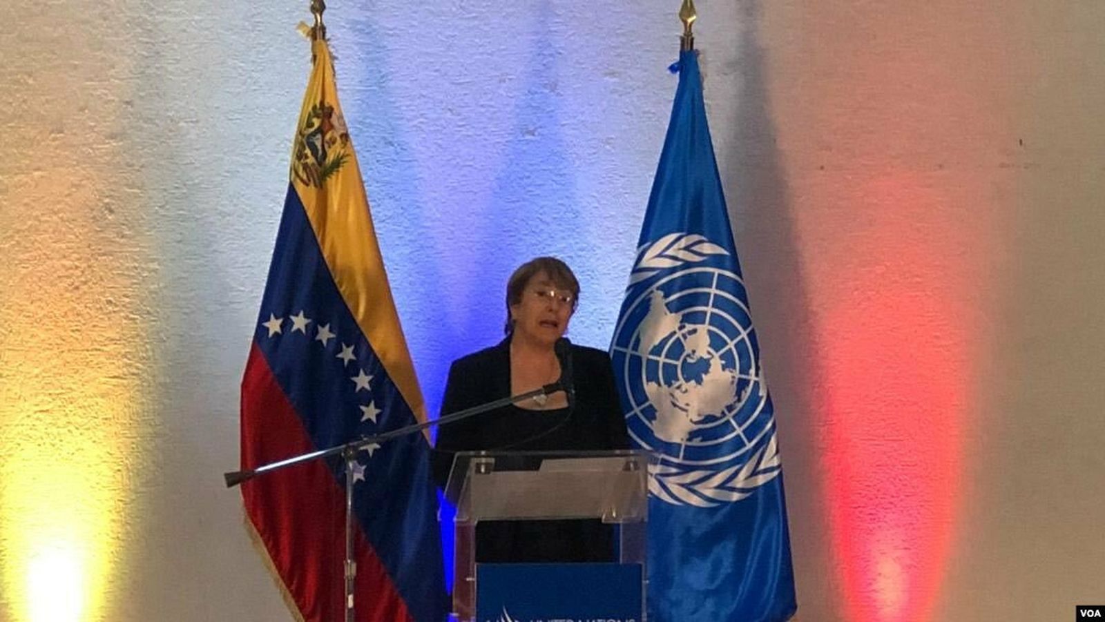 Michelle Bachelet, en Venezuela