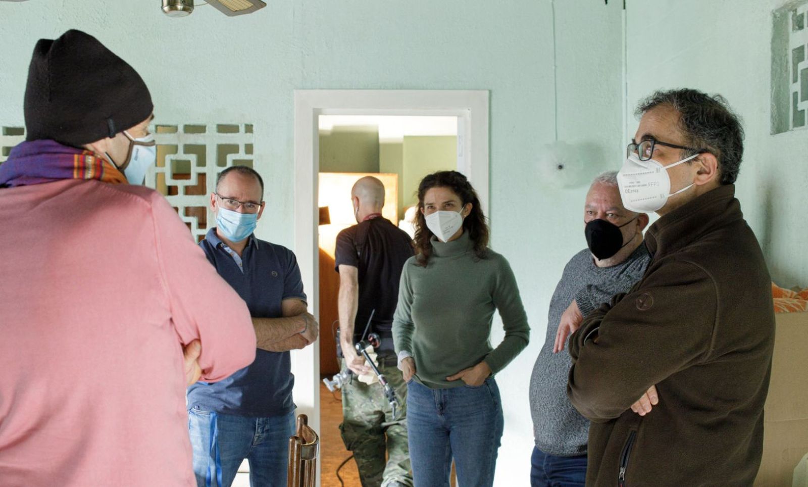 España, provincial de los jesuitas, visita el rodaje de la película sobre los mártires de El Salvador