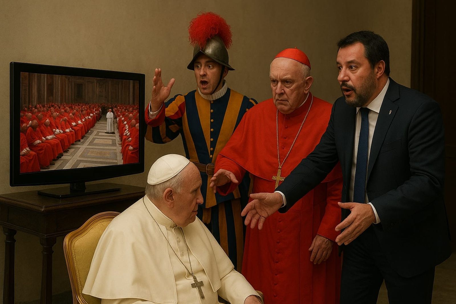 Salvini y un cardenal italiano quieren el control