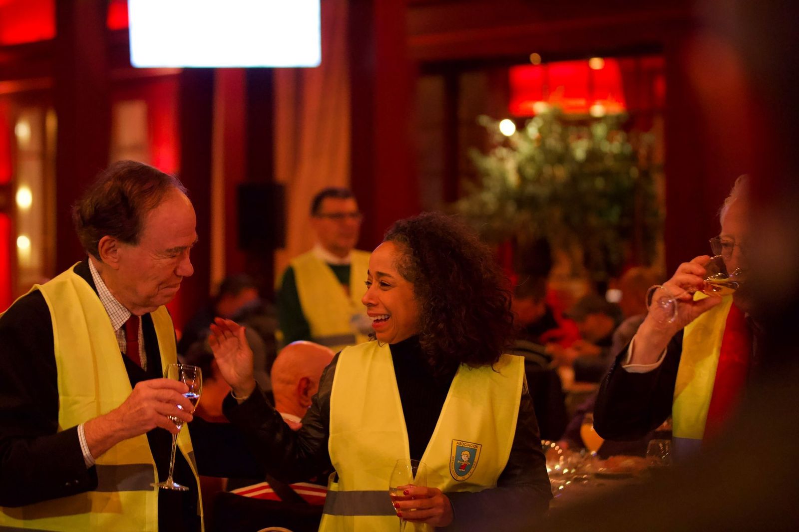 Cena de Mensajeros de la Paz en el Teatro Real