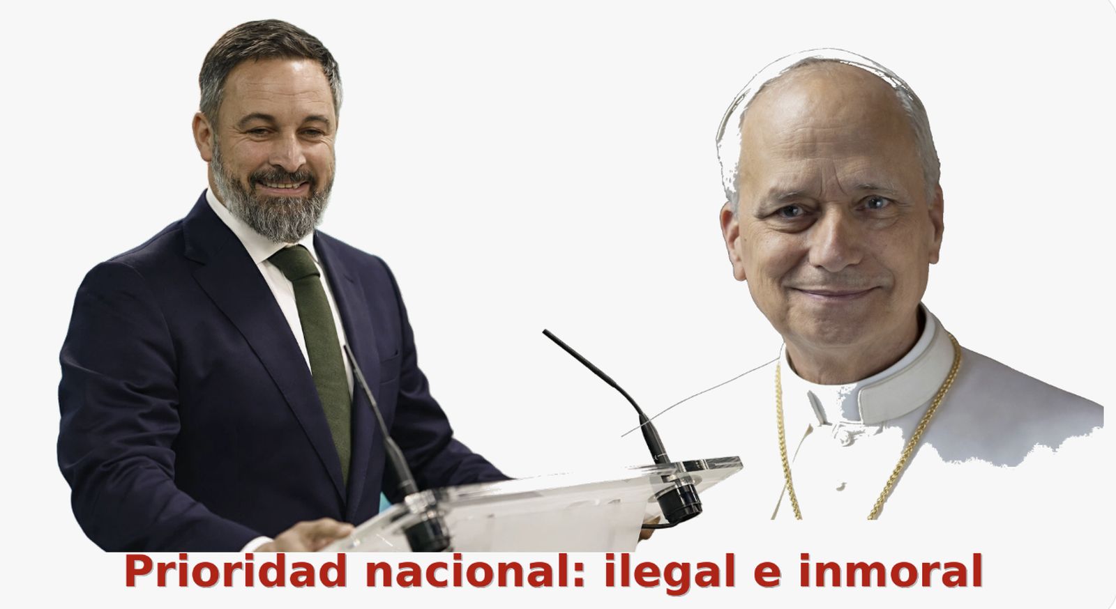 León XIV y Abascal