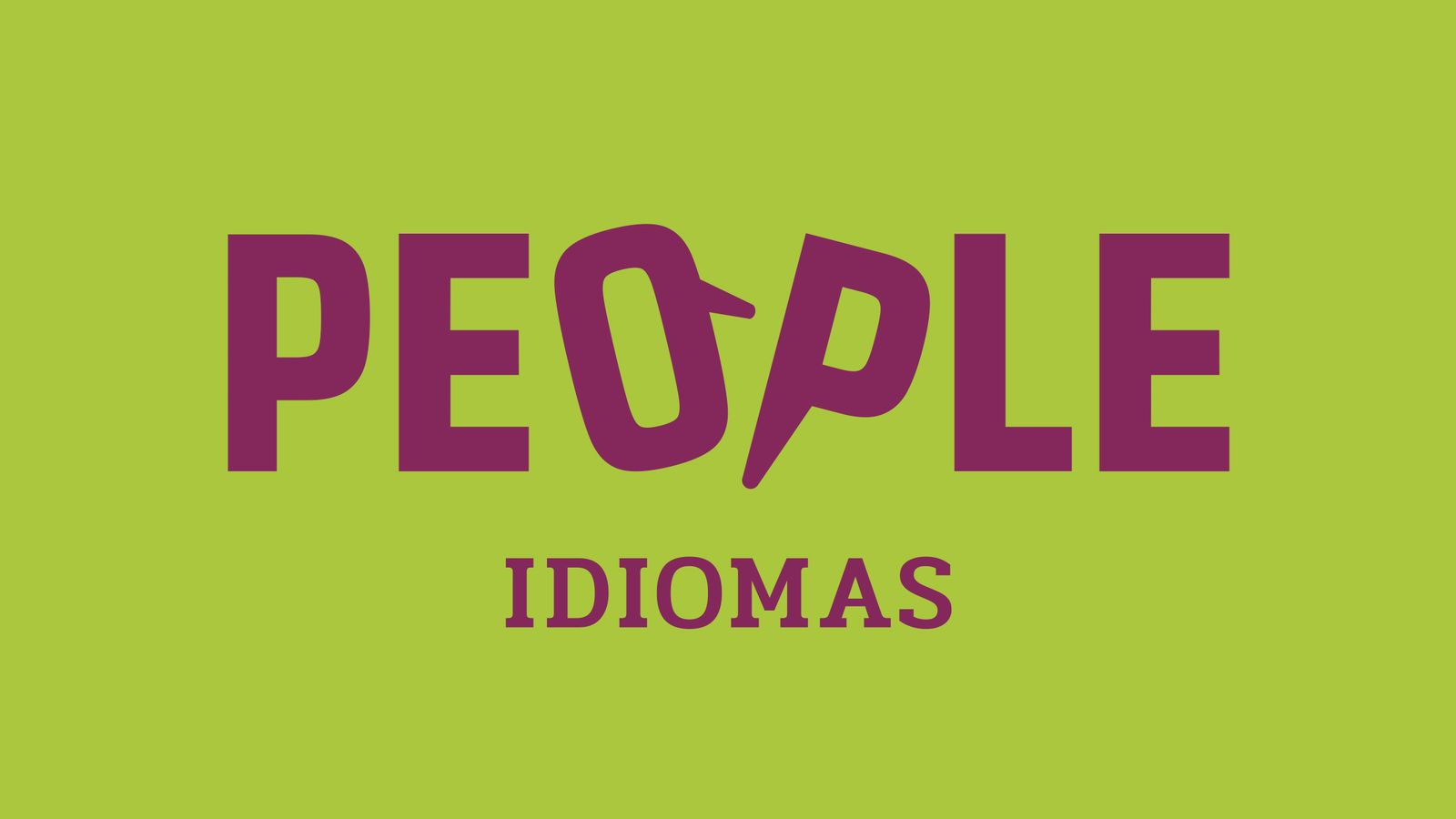 People morado sobre verde