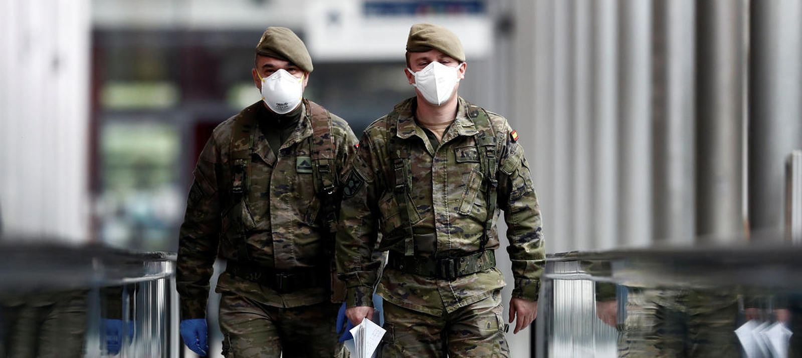 Militares en el hospital del Ifema