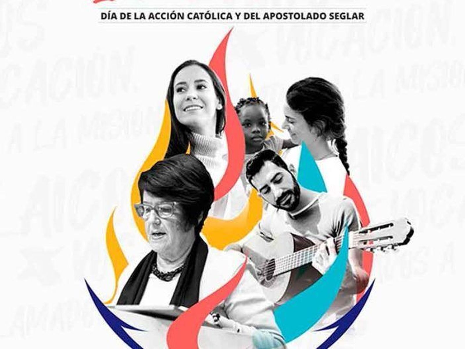 Laicos por vocación, cartel del Día de la Acción Católica y el Apostolado Seglar