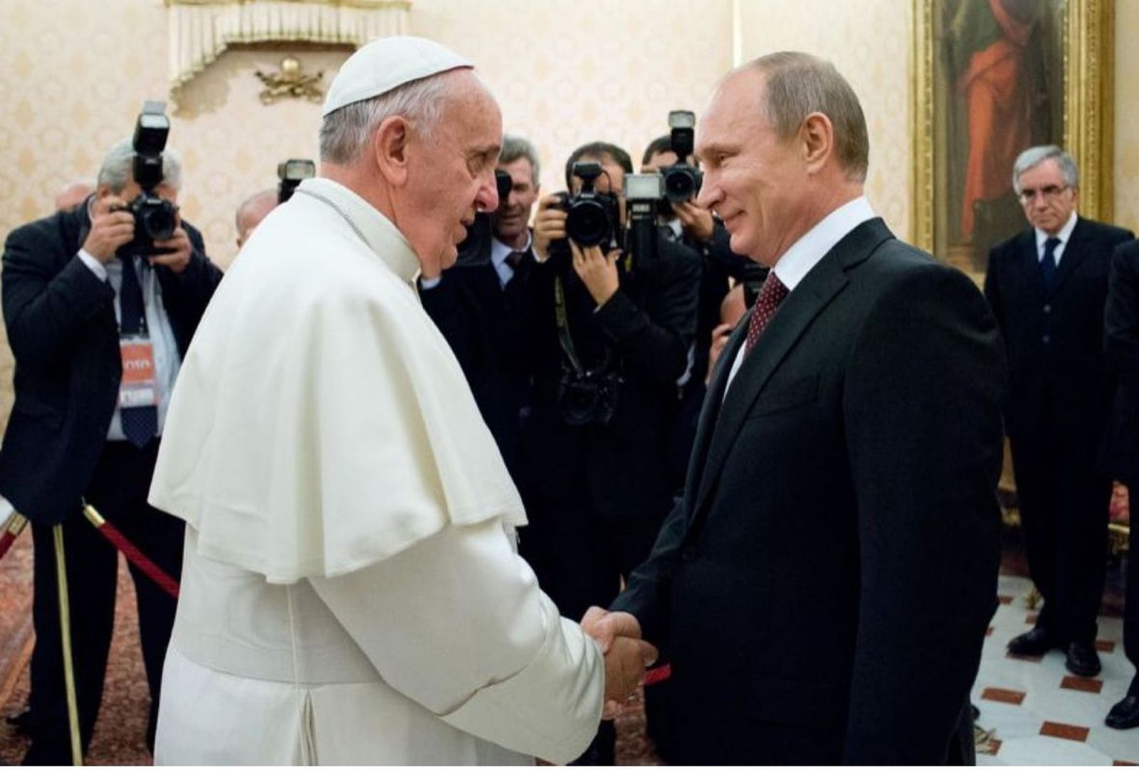 El Papa saluda a Putin