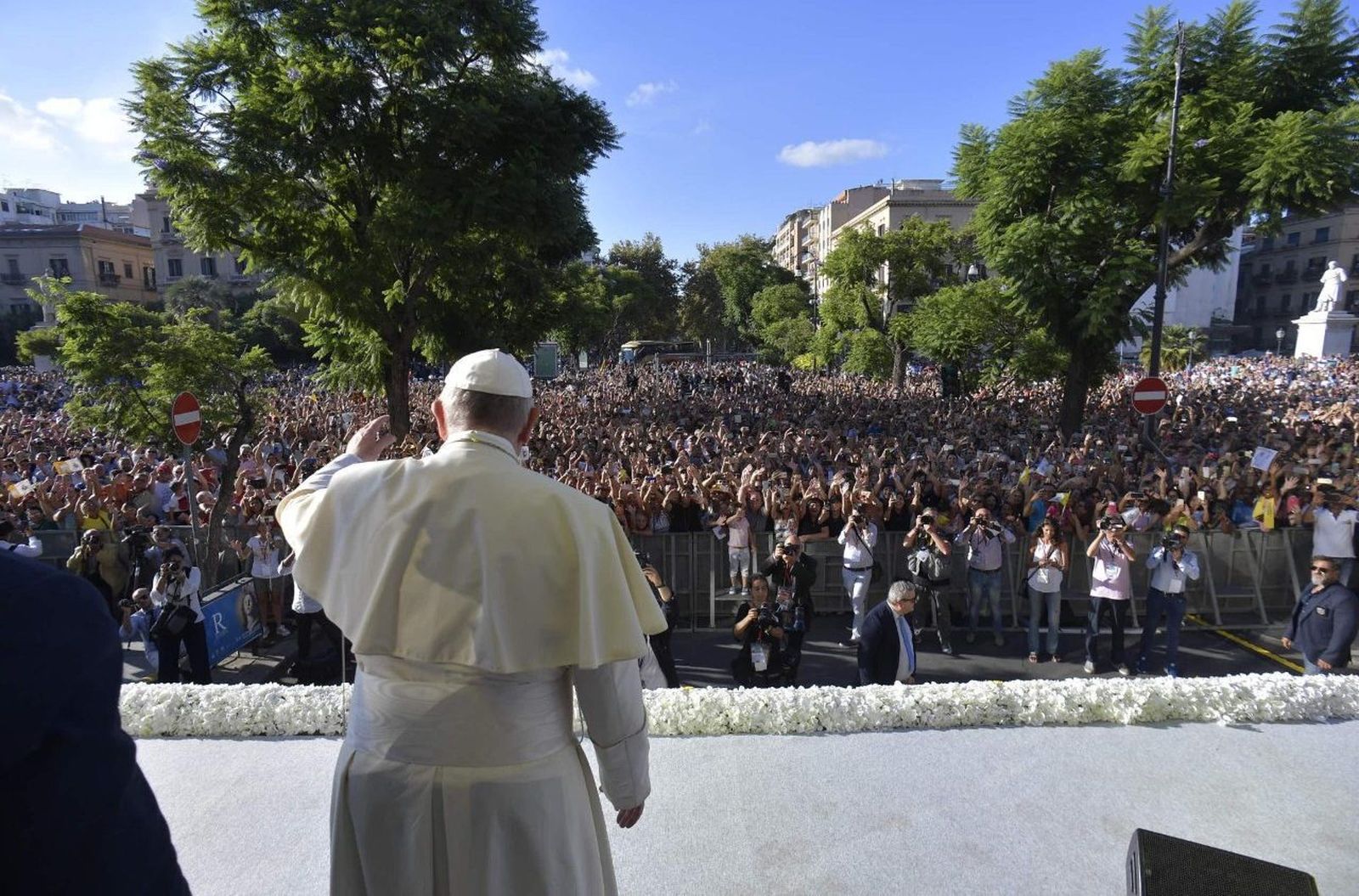 Francisco en Palermo, en 2015