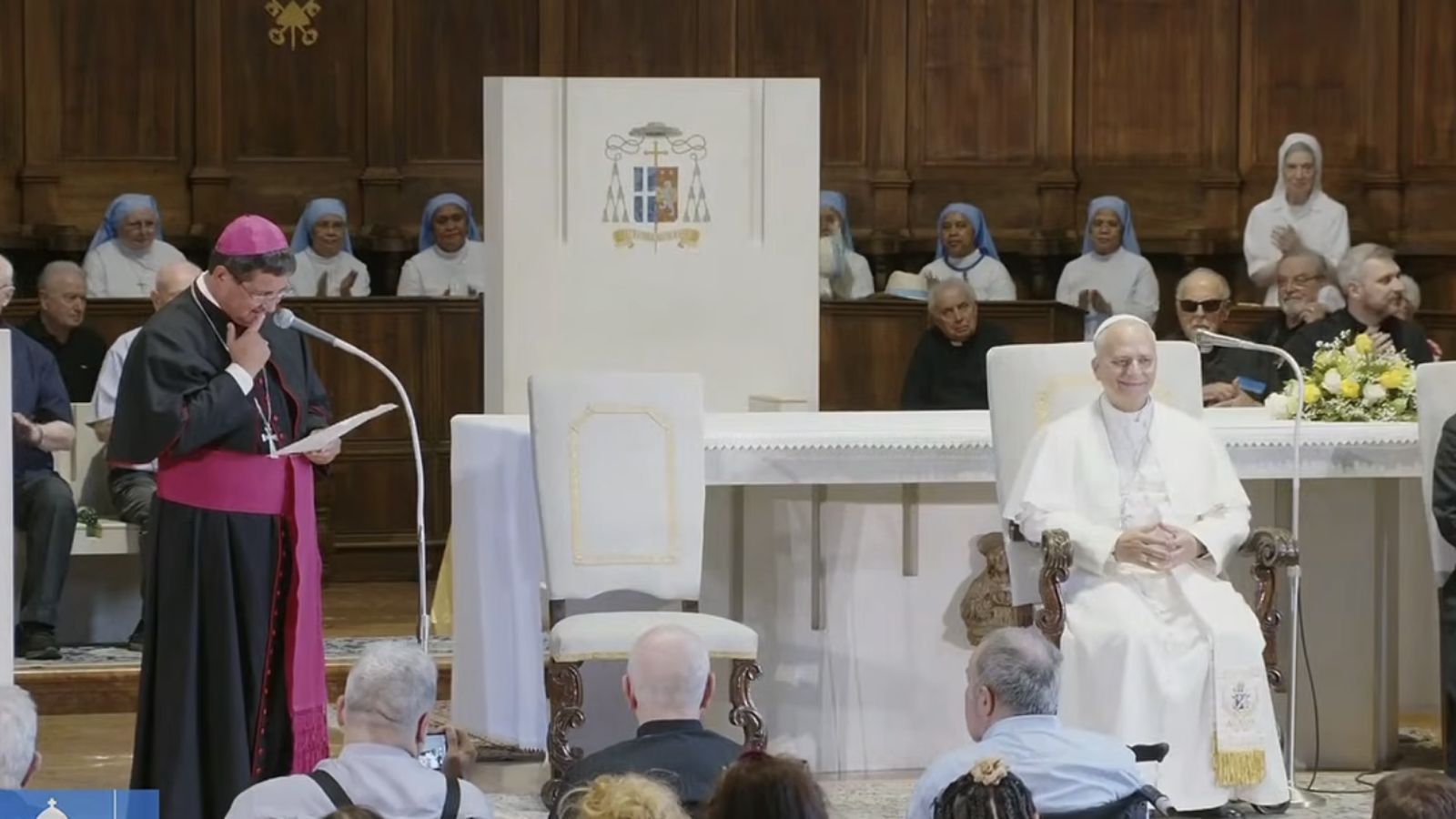 El Papa, en la catedral de Rimini